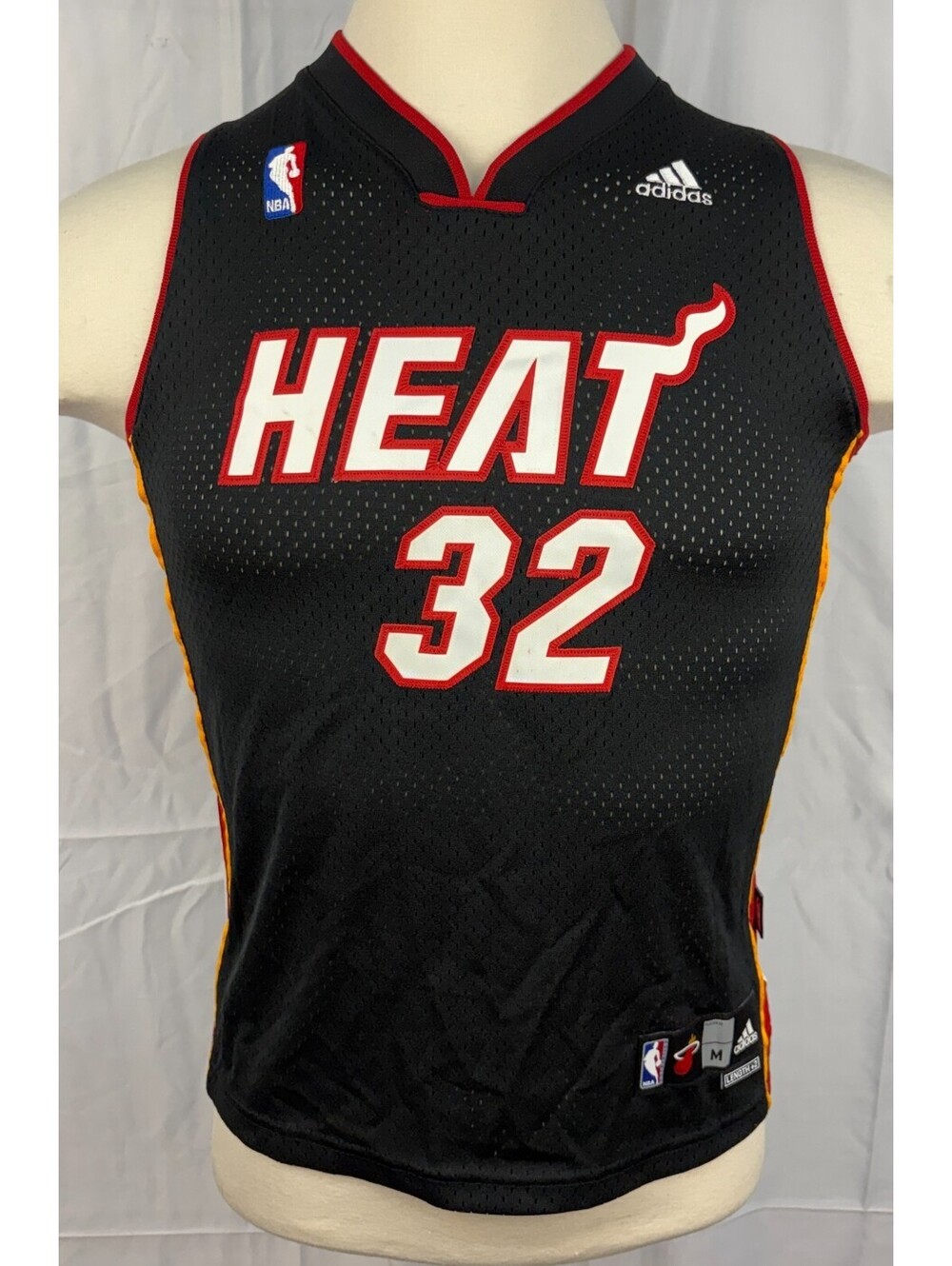 NBA Adidas Miami Heat #32 Shaquille O'Neal Youth Size M Jersey